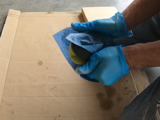 KLX140L - press the air filter while wrapped in shop towels to remove most of remaining kerosene