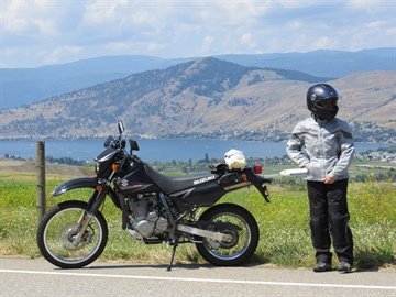 Commonage Road and Okanagan Lake near Vernon